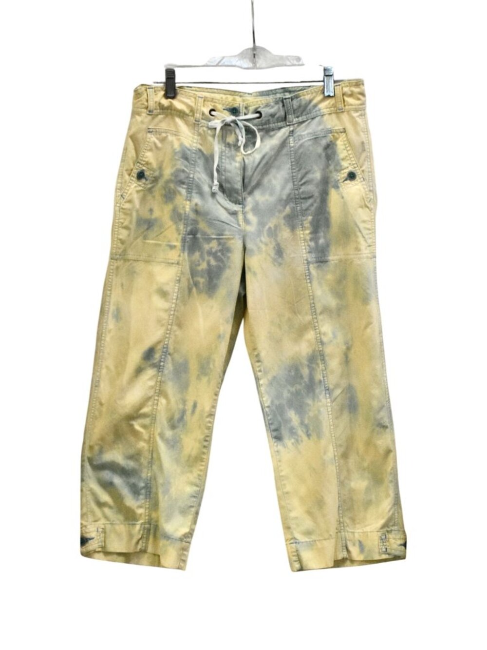 Women's Jones New Your Custom Bleach Dye Cargo Capri Pants Size 12